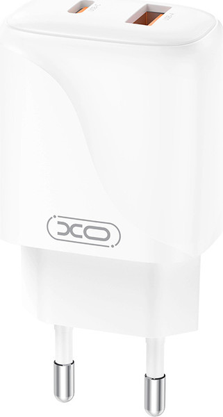 Изображение товара Зарядное устройство сетевое XO L158 (1USB-A+1USB-C, белый)