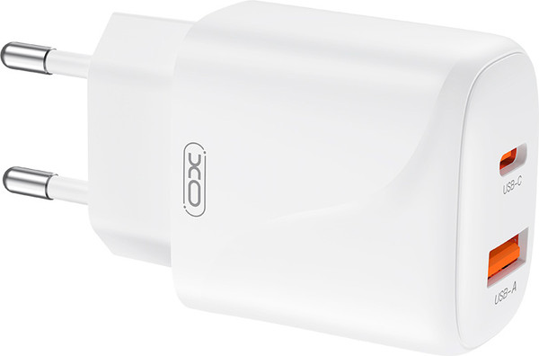 Изображение товара Зарядное устройство сетевое XO L158 (1USB-A+1USB-C, белый)