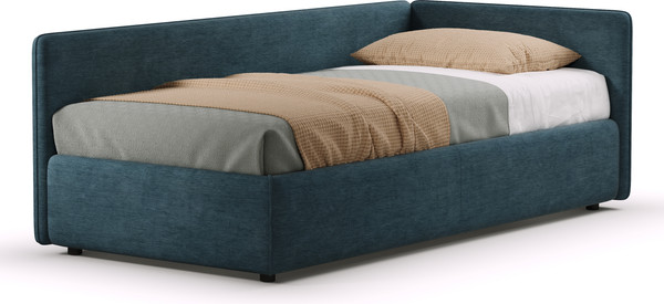 Изображение товара Кровать-тахта Sonit Nicole правый 90x200 шенилл Eclipse  (15 синий)