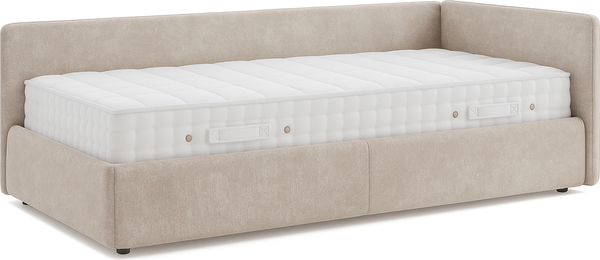 Изображение товара Кровать-тахта Sonit Nicole правый 90x200 велюр River (01 крем)