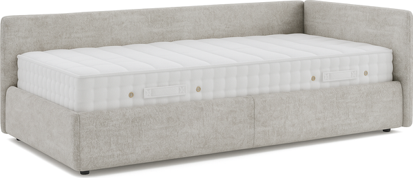 Изображение товара Кровать-тахта Sonit Nicole правый 90x200 велюр River  (05 антрацит)