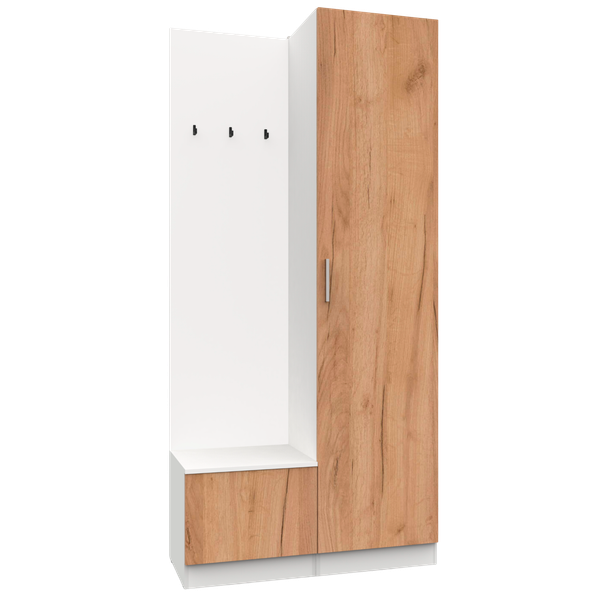 Изображение товара Секция в прихожую Интермебель Марсель-101 / МР 01-101 (дуб крафт золотой)