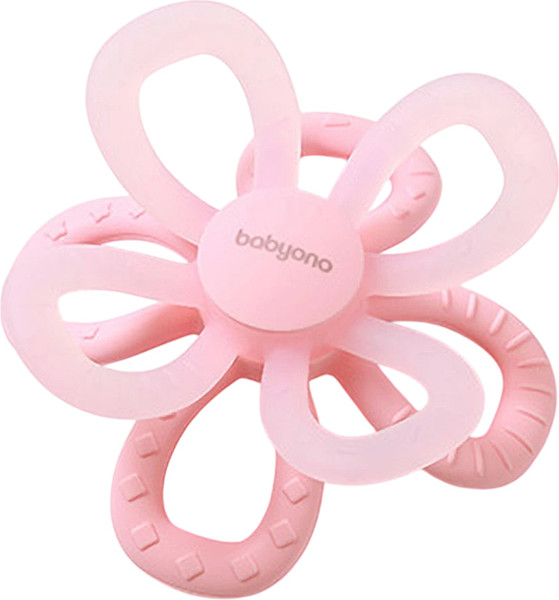Изображение товара Прорезыватель для зубов BabyOno Цветок / 1596/01 (розовый)