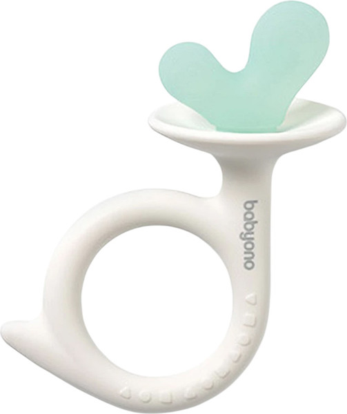Изображение товара Прорезыватель для зубов BabyOno Улитка / 1597/02 (белый/голубой)