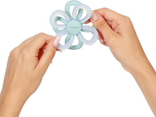 Изображение товара Прорезыватель для зубов BabyOno Цветок / 1596/02 (голубой)