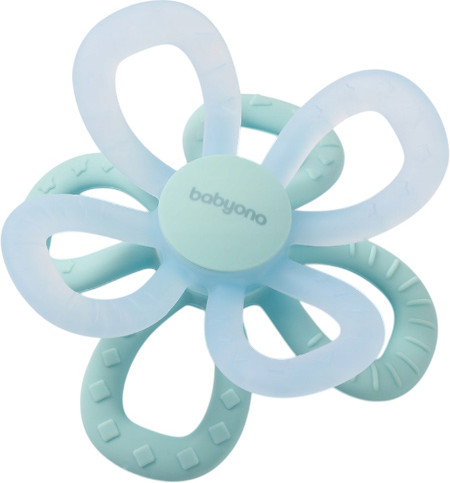 Изображение товара Прорезыватель для зубов BabyOno Цветок / 1596/02 (голубой)