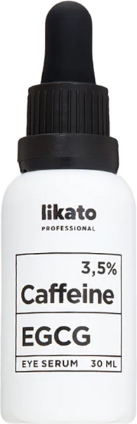 Изображение товара Сыворотка для век Likato Professional Против отеков и морщин с кофеином 3.5% + EGCG (30мл)