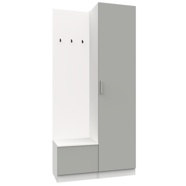 Изображение товара Секция в прихожую Интермебель Марсель-101 / МР 01-101 (шиншилла серая)