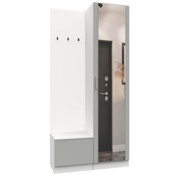 Изображение товара Секция в прихожую Интермебель Марсель-102 / МР 01-102 (шиншилла серая)