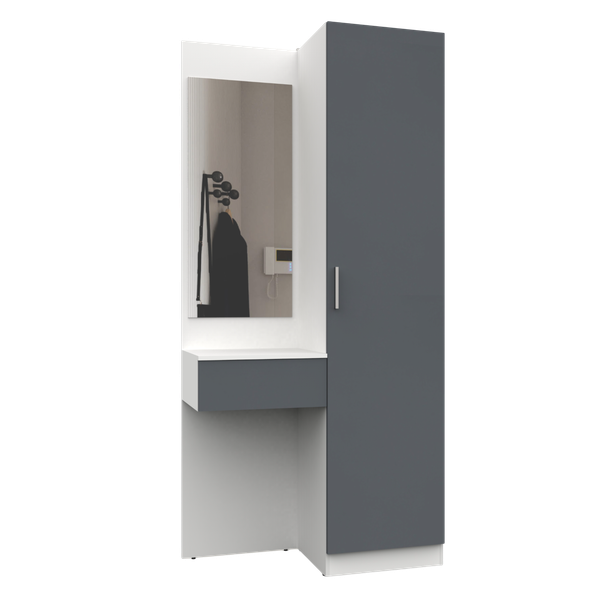 Изображение товара Секция в прихожую Интермебель Марсель-103 / МР 01-103 (графит серый)