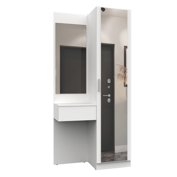 Изображение товара Секция в прихожую Интермебель Марсель-104 / МР 01-104 (белый премиум)