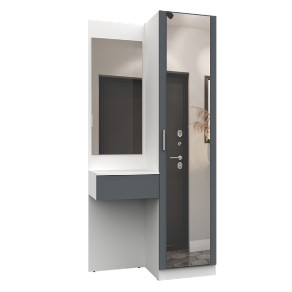 Изображение товара Секция в прихожую Интермебель Марсель-104 / МР 01-104 (графит серый)