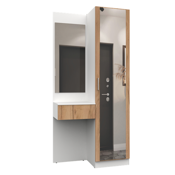 Изображение товара Секция в прихожую Интермебель Марсель-104 / МР 01-104 (дуб крафт золотой)