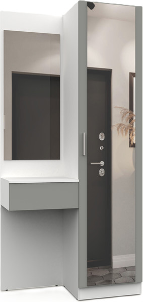 Изображение товара Секция в прихожую Интермебель Марсель-104 / МР 01-104 (шиншилла серая)