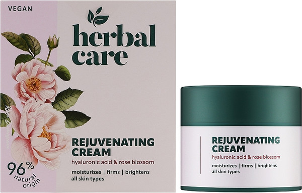 Изображение товара Крем для лица Farmona Herbal Care Омолаживающий Гиалуроновая кислота и цветки розы (50мл)