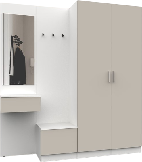 Изображение товара Секция в прихожую Интермебель Марсель-107 / МР 01-107 (кашемир)