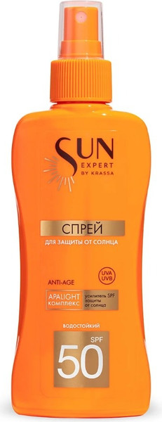 Изображение товара Спрей солнцезащитный Krassa Sun Expert SPF 50 New (180мл)
