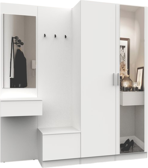 Изображение товара Секция в прихожую Интермебель Марсель-111 / МР 01-111 (белый премиум)