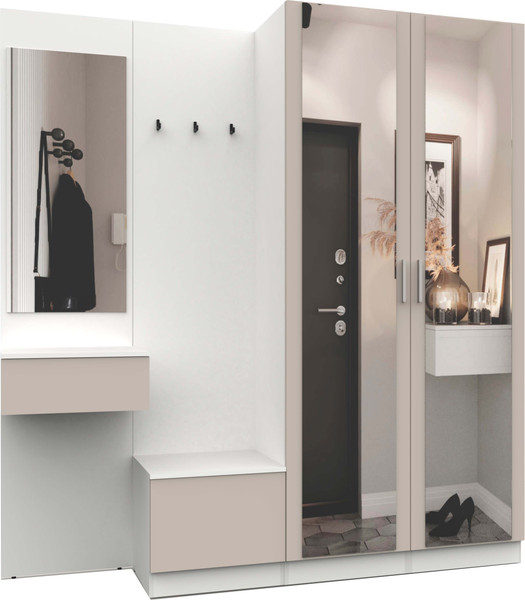 Изображение товара Секция в прихожую Интермебель Марсель-112 / МР 01-112 (кашемир)