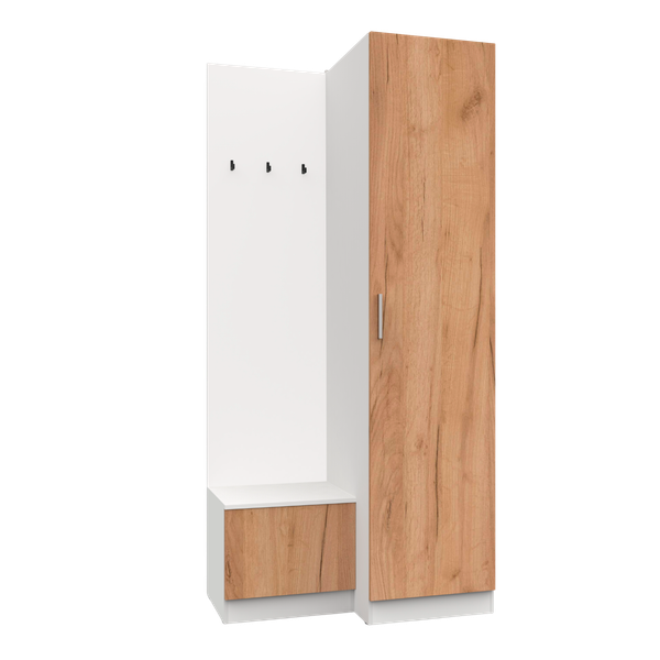 Изображение товара Секция в прихожую Интермебель Марсель-150 / МР 01-150 (дуб крафт золотой)