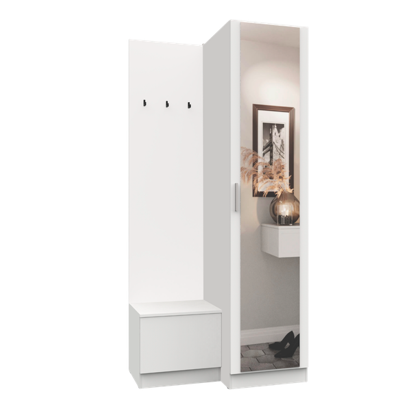 Изображение товара Секция в прихожую Интермебель Марсель-151 / МР 01-151 (белый премиум)