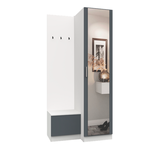 Изображение товара Секция в прихожую Интермебель Марсель-151 / МР 01-151 (графит серый)