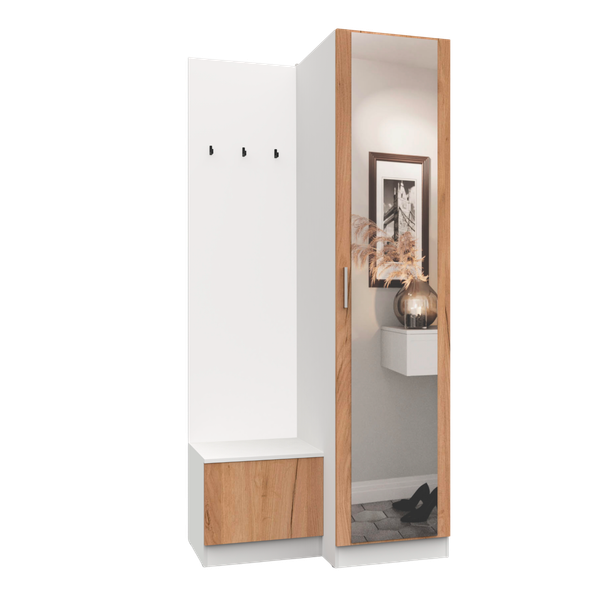 Изображение товара Секция в прихожую Интермебель Марсель-151 / МР 01-151 (дуб крафт золотой)