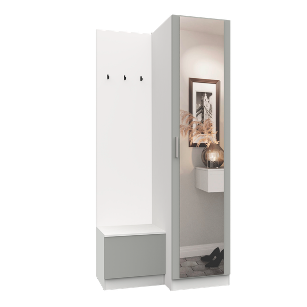 Изображение товара Секция в прихожую Интермебель Марсель-151 / МР 01-151 (шиншилла серая)