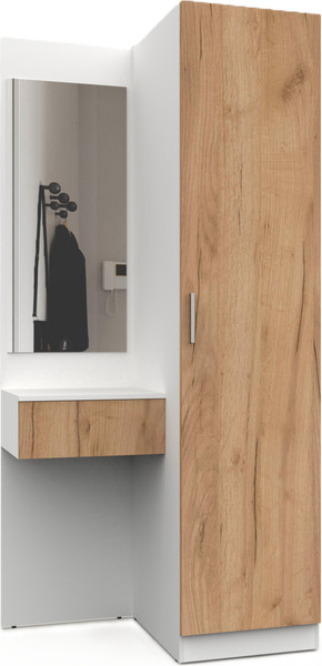 Изображение товара Секция в прихожую Интермебель Марсель-152 / МР 01-152 (дуб крафт золотой)