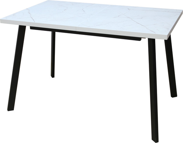 Изображение товара Обеденный стол Древпром М96 Каспер ДП1-02-06 120-160x75 (оникс/черный матовый)