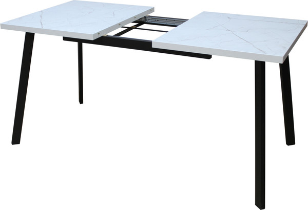 Изображение товара Обеденный стол Древпром М96 Каспер ДП1-02-06 120-160x75 (оникс/черный матовый)