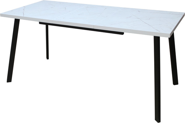 Изображение товара Обеденный стол Древпром М96 Каспер ДП1-02-06 120-160x75 (оникс/черный матовый)