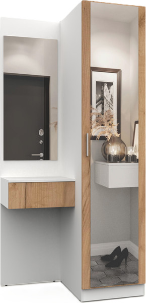 Изображение товара Секция в прихожую Интермебель Марсель-153 / МР 01-153 (дуб крафт золотой)