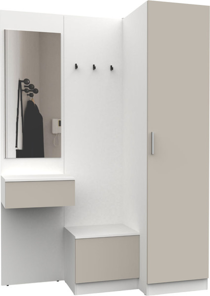 Изображение товара Секция в прихожую Интермебель Марсель-154 / МР 01-154 (кашемир)