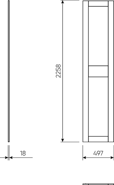 Изображение товара Дверца мебельная Mio Tesoro Макс 2.06.14.330.1 (белый)