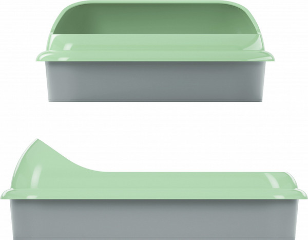 Изображение товара Туалет-лоток Альтернатива Барсик / М6931 (зеленый/серый)