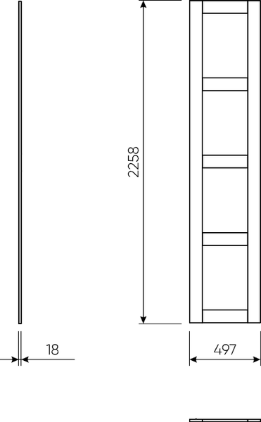Изображение товара Дверца мебельная Mio Tesoro Макс 2.06.14.350.1 (белый)