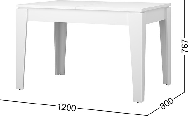 Изображение товара Обеденный стол Mio Tesoro Hit (белый)