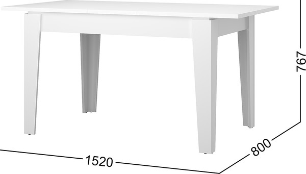 Изображение товара Обеденный стол Mio Tesoro Hit (белый)