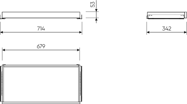 Изображение товара Полка выдвижная Mio Tesoro Макс 2.06.20.570.1 75x36 (белый)