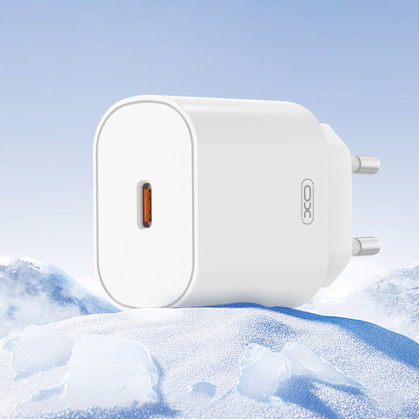Изображение товара Зарядное устройство сетевое XO CE25 Lightning SET (белый)