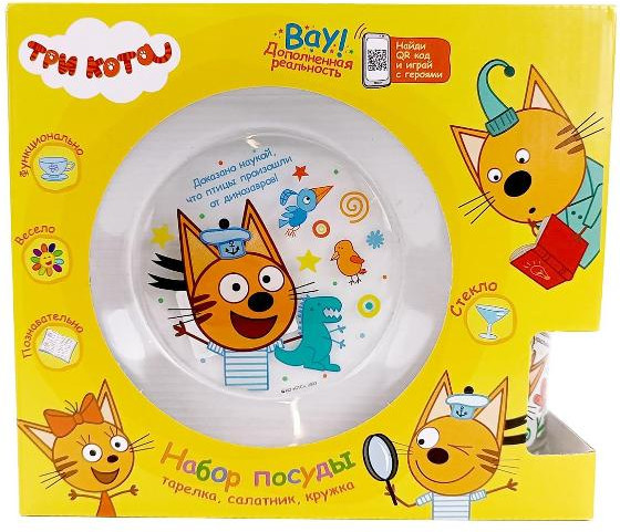 Изображение товара Набор столовой посуды ND Play Три кота. Интересные факты / 310954