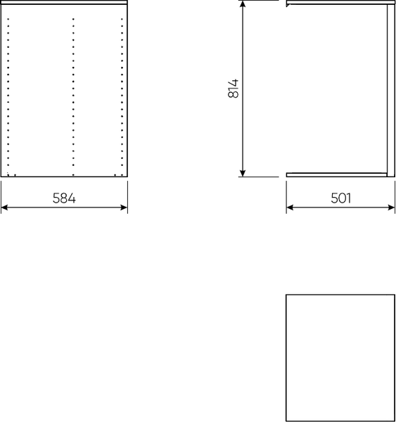 Изображение товара Секция для шкафа внутренняя Mio Tesoro Макс 75-100x58 2.06.15.270.4 (серый)