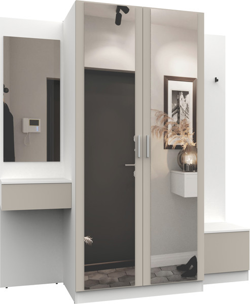 Изображение товара Секция в прихожую Интермебель Марсель-158 / МР 01-158 (кашемир)