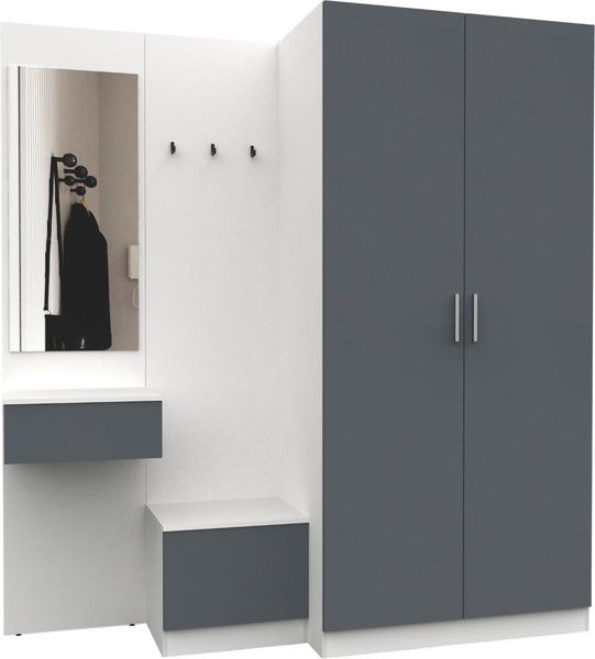 Изображение товара Секция в прихожую Интермебель Марсель-159 / МР 01-159 (графит серый)