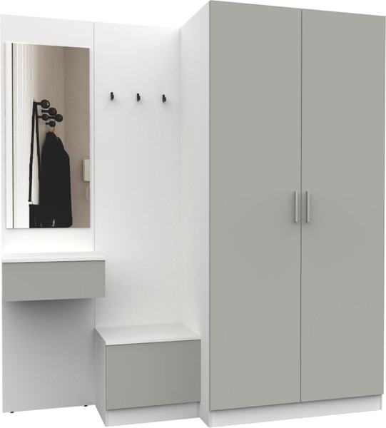 Изображение товара Секция в прихожую Интермебель Марсель-159 / МР 01-159 (шиншилла серая)