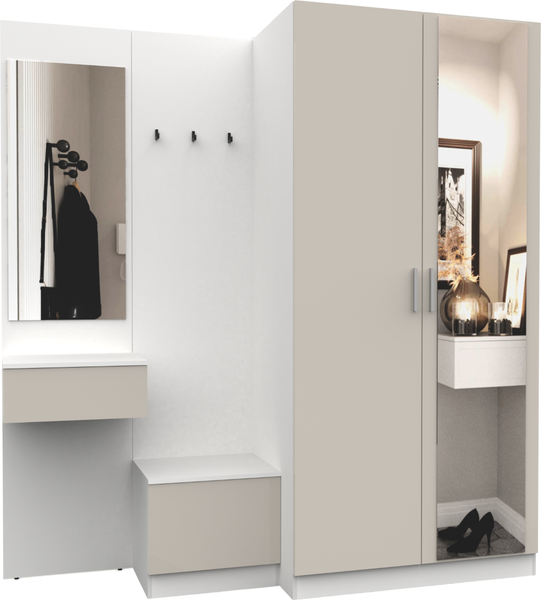 Изображение товара Секция в прихожую Интермебель Марсель-160 / МР 01-160 (кашемир)