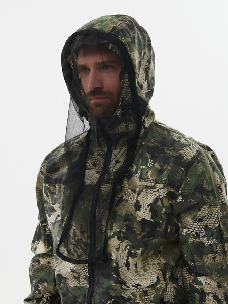 Изображение товара Костюм для охоты и рыбалки Huntsman Стрелок Антимоскит Зеленый питон Сорочка Смесовая (р.44-46/182-188)