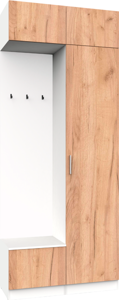 Изображение товара Секция в прихожую Интермебель Марсель-201 / МР 01-201 (дуб крафт золотой)