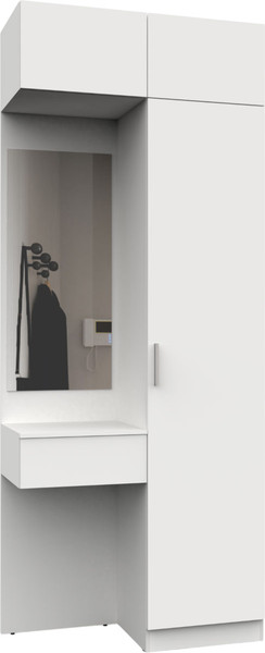 Изображение товара Секция в прихожую Интермебель Марсель-203 / МР 01-203 (белый премиум)